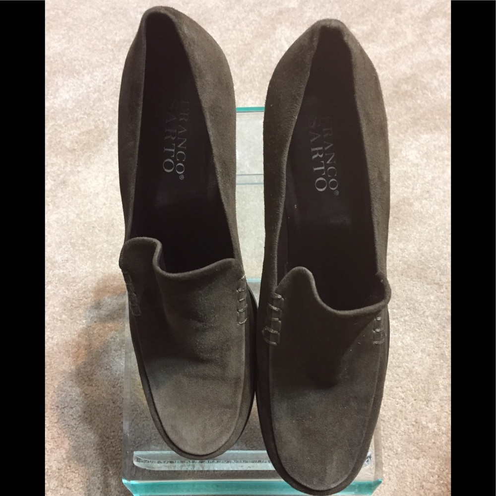FRANCO SARTO SUADE 3 inch heels